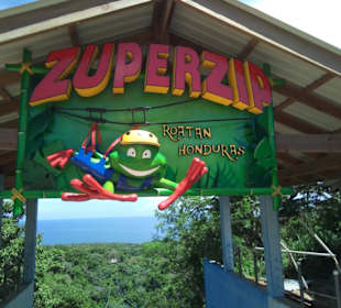 Zip Line auf Roatan