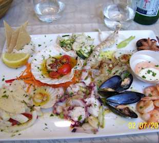 Grosse Fischvorspeise