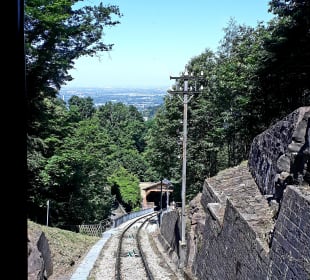 Fahrt mit der Königstuhlbahn