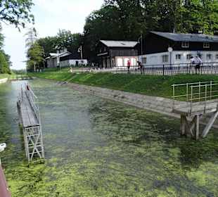 Der Wagen liegt im Wasser bereit