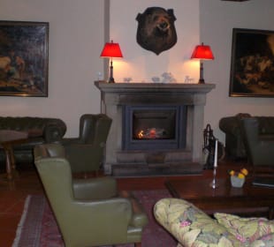 Gemütlicher Kamin in Lobby