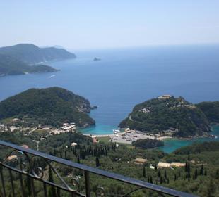 Weitblick auf die Bucht von Paleokastritsa