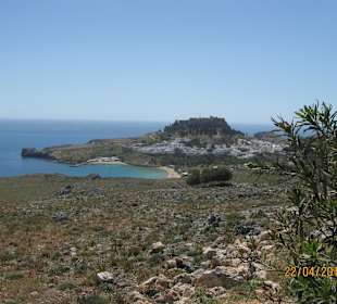 Lindos in Sicht