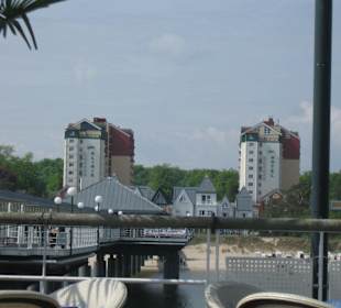 Blick von der Seebrücke auf Heringsdorf
