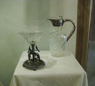 Historisches Rathaus - Vitrine / Exponate im UG