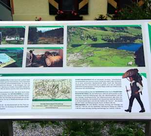 Infotafeln der Gegend, Landschaft, Berge