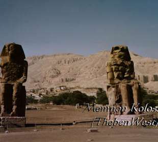 Memnon Kollosse vor dem Tal der Könige