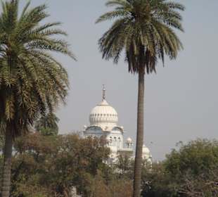 ausblick auf einen Sikhtempel