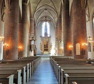 Das Hauptschiff der Kirche St. Nikolai