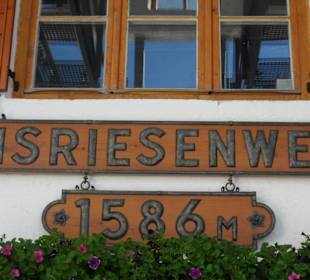 Bergstation der Gondel