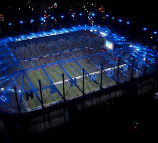 HSV Stadion bei Nacht