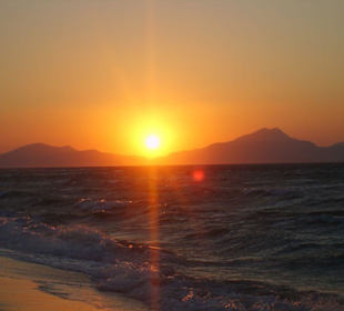 ...und Sonnenuntergang