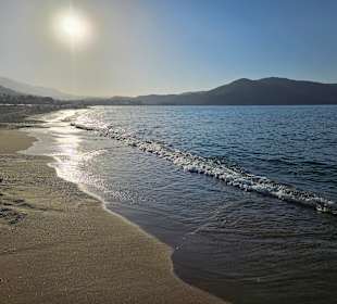 Strand kurz vor Sonnenuntergang