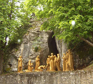 Station auf dem Kreuzweg