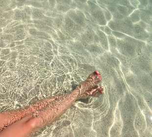 Glasklaren Wasser auf der Insel 