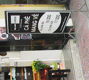 Preise stehen auf Tafel