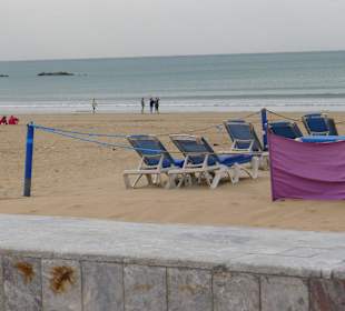 Strand von der Promenade aus