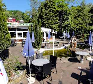 Terrassenplätze des Restaurants