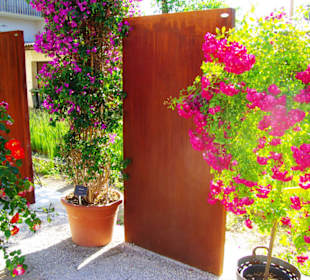 Stahlplatten mit Rosen