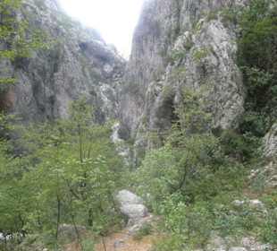Wanderweg kleine Schlucht