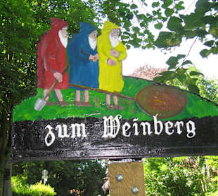 Wegweiser zum Weinberg