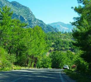 Anfahrt zum Staudamm von Side nach Manavgat