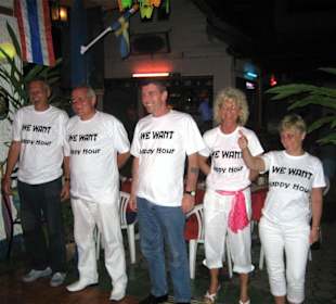 Demonstation von Stammgästen