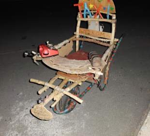 Alternatives, umweltfreundliches Taxi  am Sonnenstrand