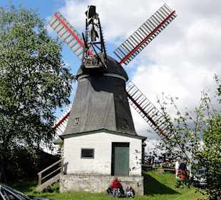 Außenansicht der Windmühle Worpswede