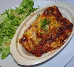 Lasagne aus dem Holzofen