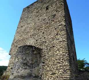 Der Burgfried der Burg von Esch-sur-Sûre