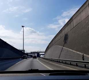 Ausfahrt vom Elbtunnel