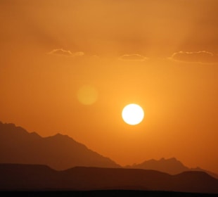 Sonnenuntergang in der Wüste!