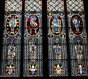 Alte Bleiglasfenster