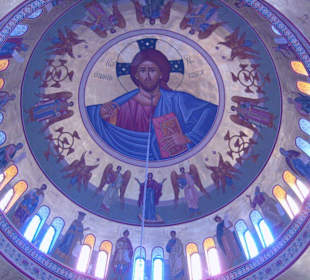 Deckenbemalung in der Kirche