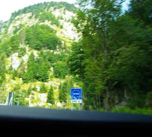 Das Grenzschild Italien