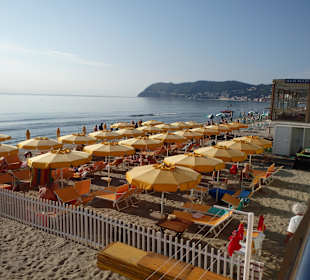 Strandabschnitt in Alassio