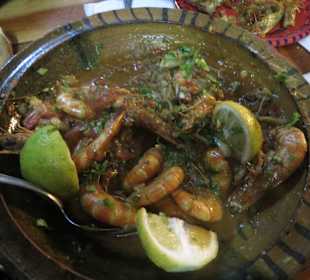 Krevetten in tunesischer Sauce