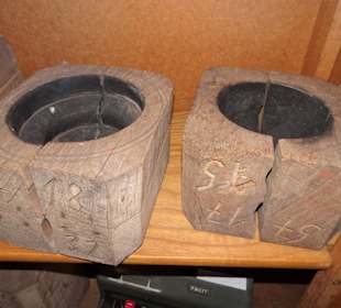 Historische Glasformen im Museum