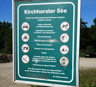Infotafel am Kirchhorster See