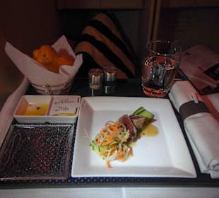 Etihad Vorspeise AUH-MUC
