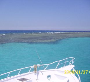 Eines der Riffe die Sie anfahren