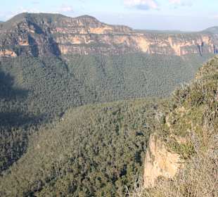 An klaren Tagen blickt man hier bis Sydney