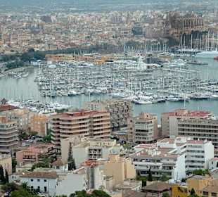 Blick auf den Yachthafen