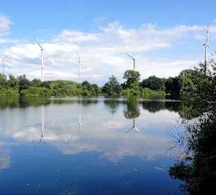 Windpark hinter dem Waller Feldmarksee