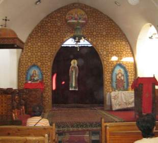 Innenraum der koptischen Kirche