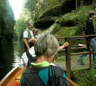 Ausstieg am oberen Ende der Stillen Klamm