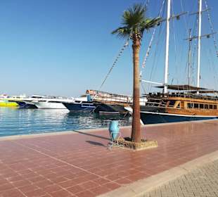 Hafenblick in Hurghada.