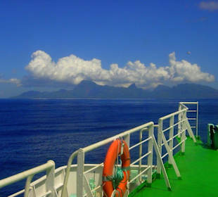 Fähre von Tahiti auf Moorea