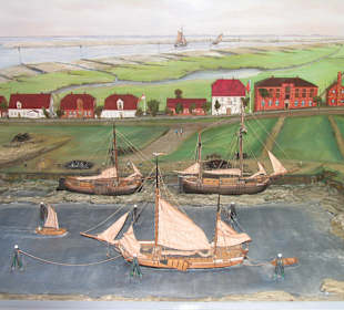 Diorama historischer Hafen Fedderwardersiel